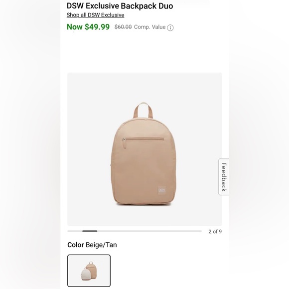 NWT DSW Camuto Exclusive Backpack Duo - Picture 4 of 13